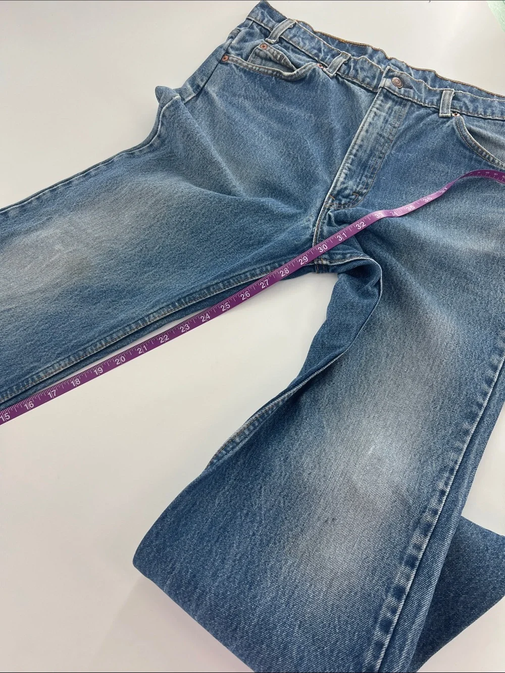 Vintage Orange Tab 517 Men’s Straight-Leg Jeans USA made Grunge gorpcore